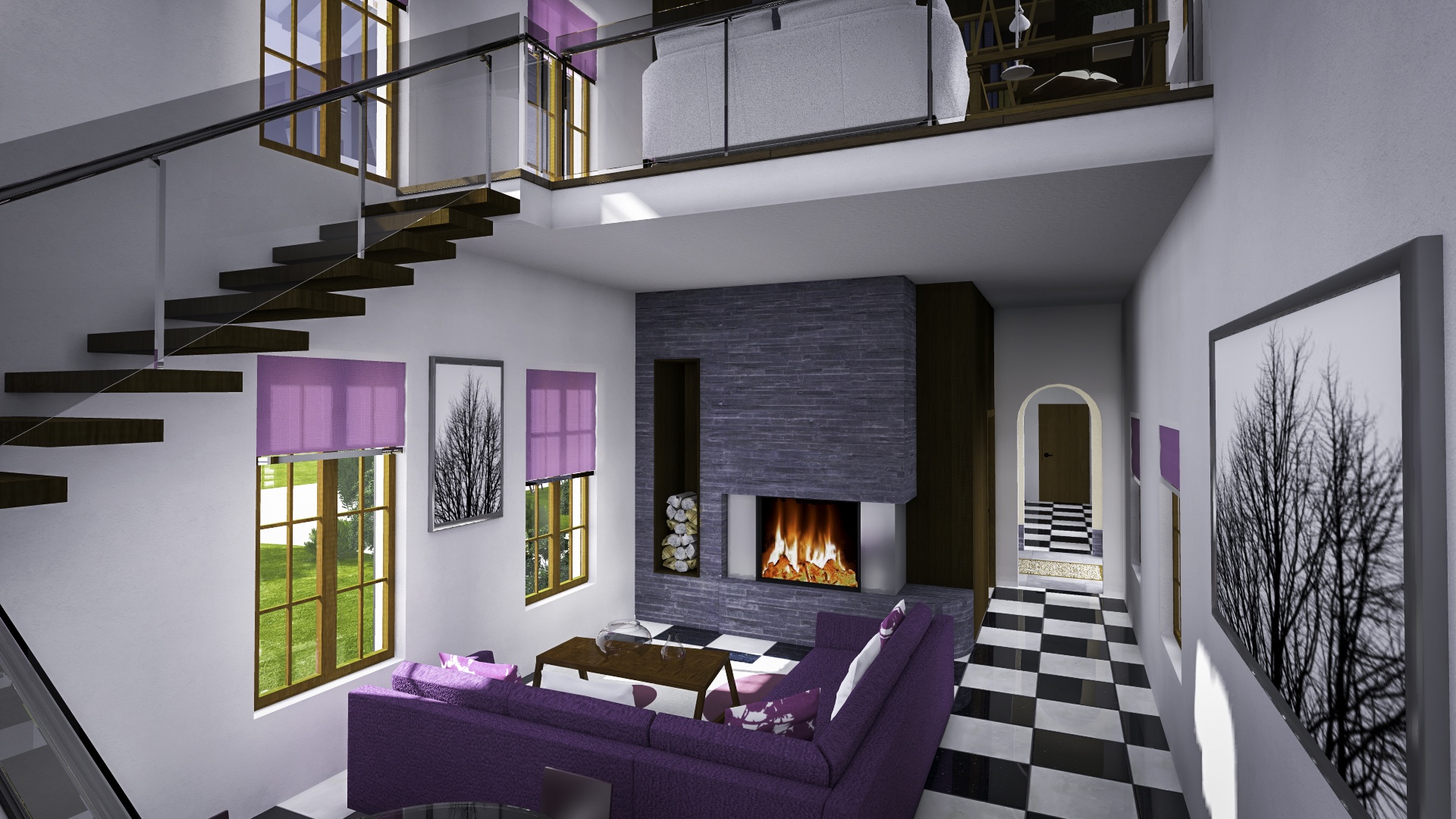 Render interior vivienda